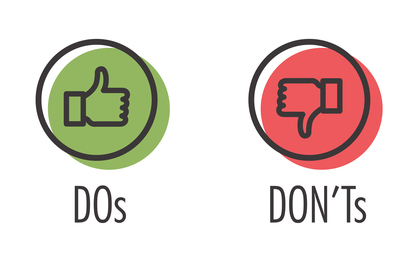 Do and Don't or Like and Unlike Icons with Positive and Negative Symbols -  Dr. V. Ashwin Karuppan